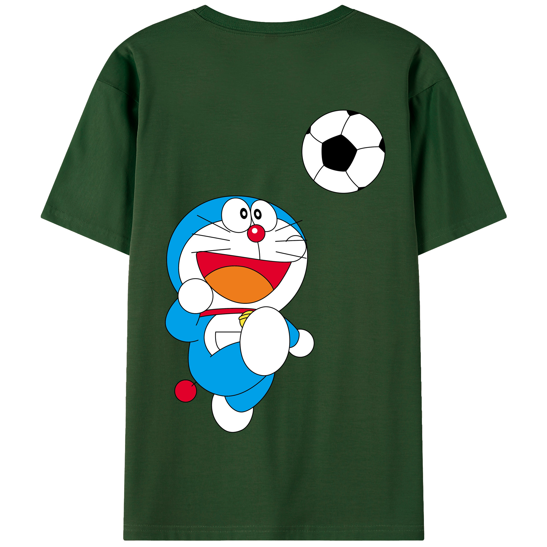 （画像用） ドラえもん Doraemon 綿100％半袖Tシャツ（背面プリント）